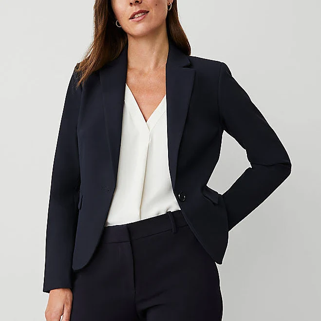Ann Taylor Women's Notched One Button Blazer