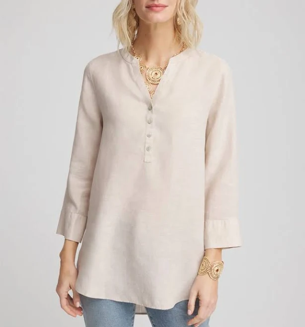 Chico's Women's No Iron Linen Tunic