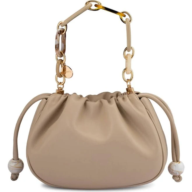 Olga Berg Women's Mavis Faux Leather Top Handle Bag