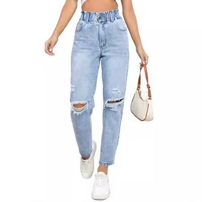 Coolmee Women's Stretchy Ripped Distressed Boyfriend Jeans