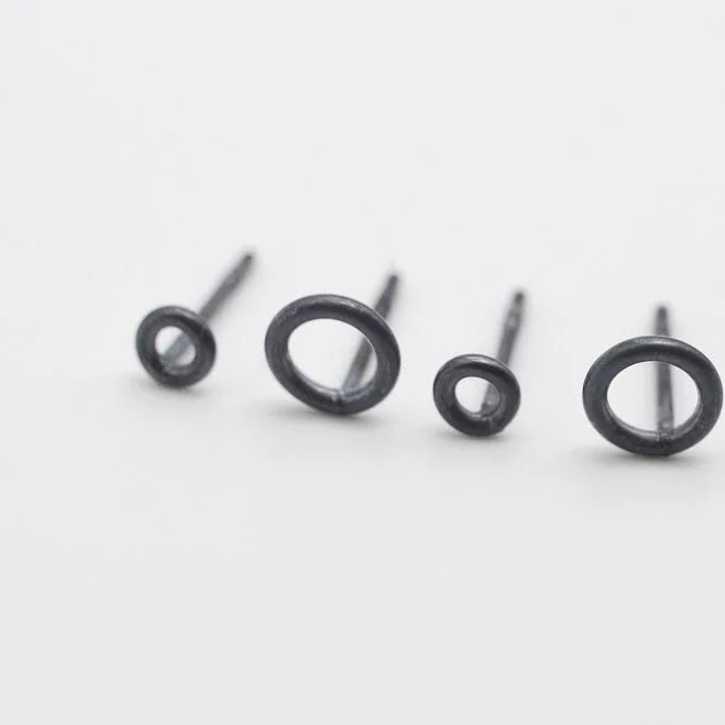 Sterling Silver Geometric Round Stud Earrings