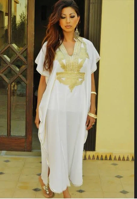 Marrakech Gold Embroidery Caftan