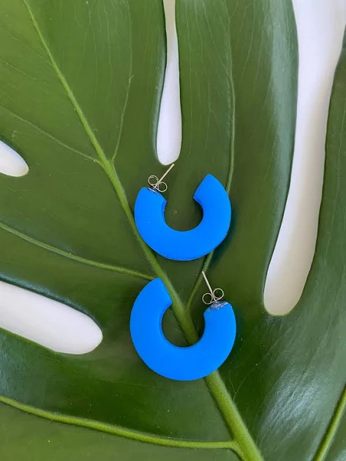 Chunky Clay Hoop Earrings