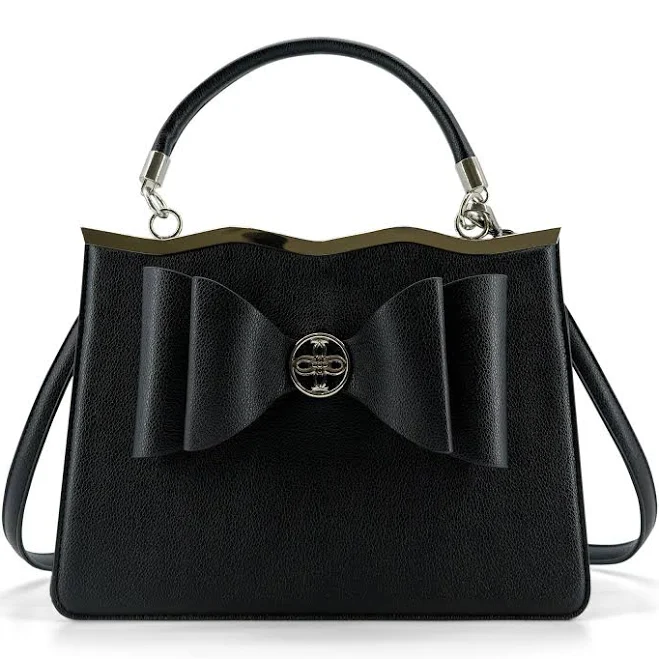 Vegan Leather Structured Crossbody Bag