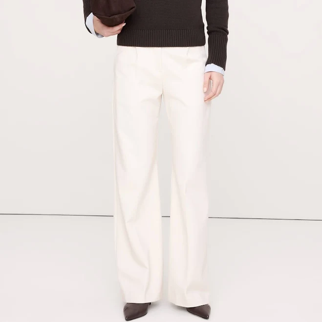 Banana Republic Women's High-Rise Wide-Leg Drapey Ponte Pants