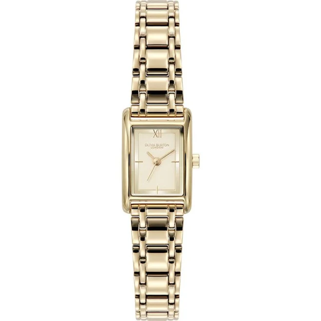 Olivia Burton Women's Mini Grove Rectangular Stainless Steel Bracelet Watch