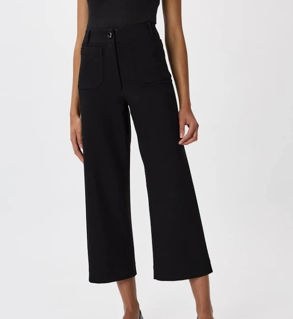 Quince Women's Ultra-Stretch Cropped Wide Leg Rayon Pants