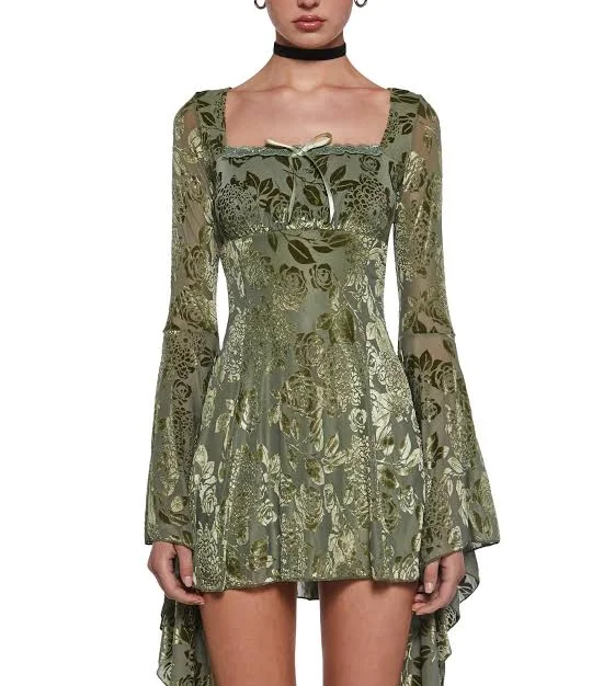 Current Mood Whimsy Musings Flared Mini Dress - MULTI / SMALL