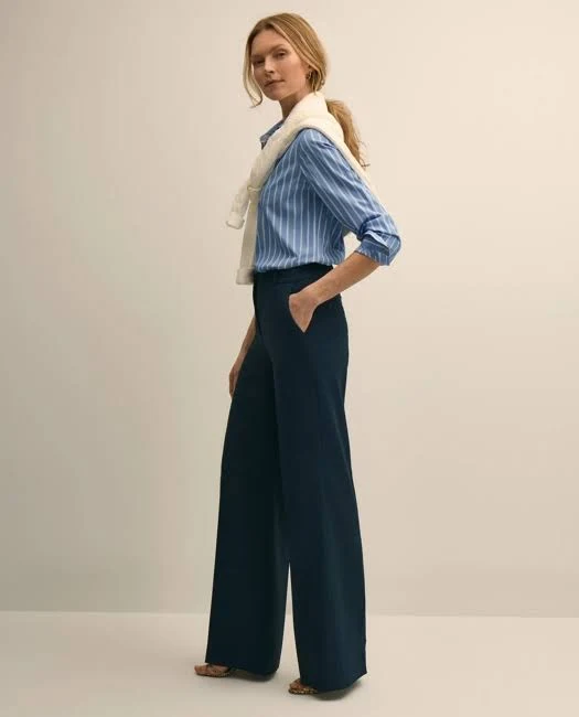 Brooks Brothers Women's Crepe Wide-leg Pants