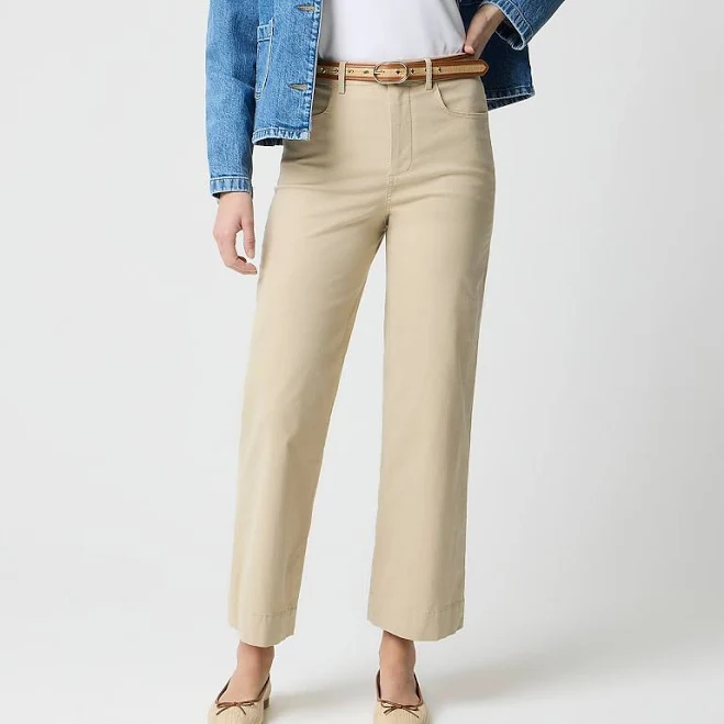 Women's Ella High-Rise Wide-Leg Cropped Pant J.Crew Factory