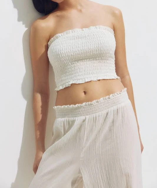 H&M Ladies Smocked Beach Tube Top