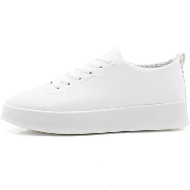 SANDR - Classic Vegan Leather Low-Top Sneaker WHITE / 11