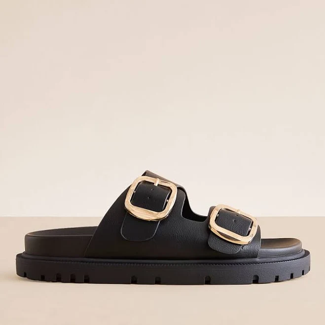 Mia Women's Geny Big Buckle Sandal