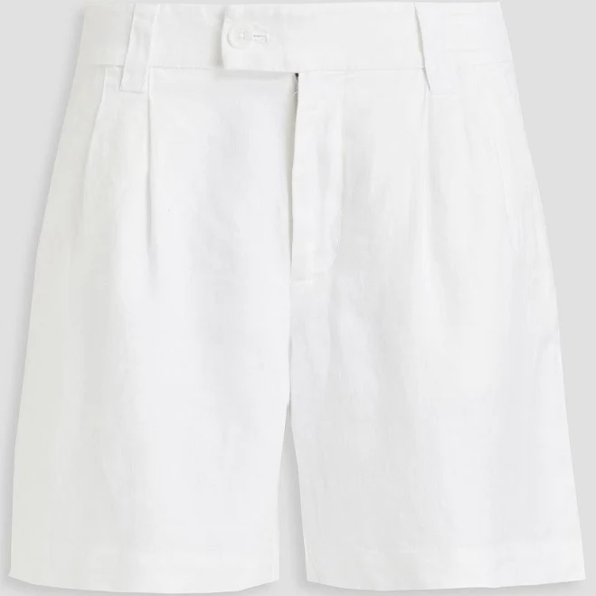 Alex Mill Women's Pleated Linen-twill Shorts