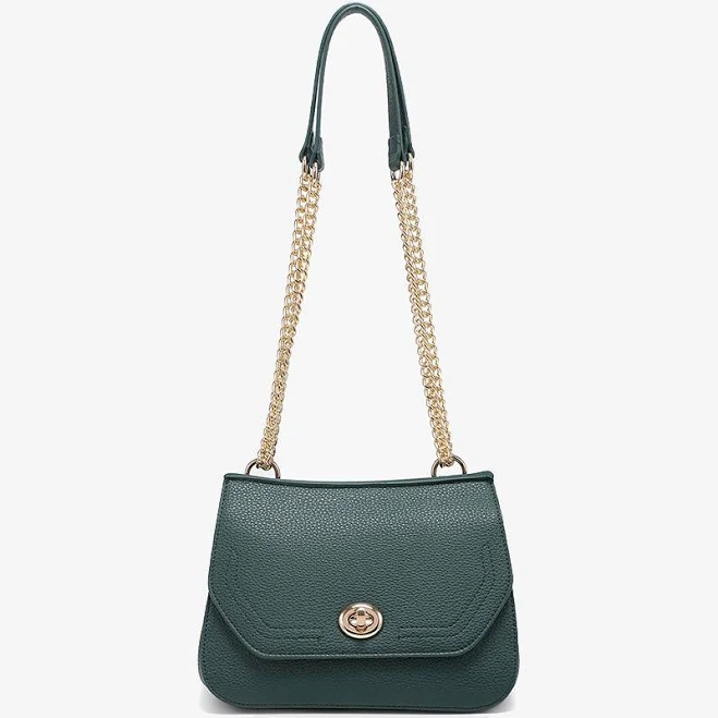 Jen & Co. Bag: Lottie Twist Lock Brown