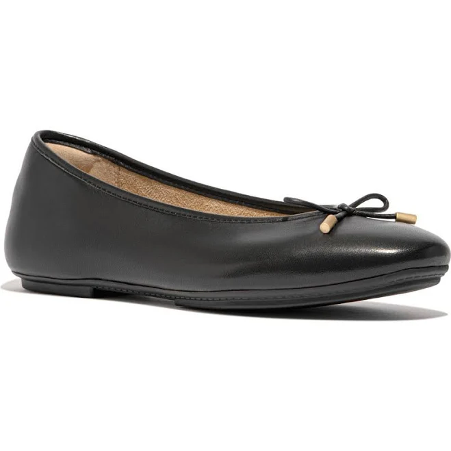 FitFlop Women's Delicato Bow Leather Flat