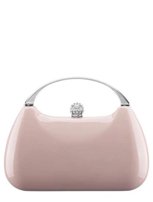 Nina Minaudière Top Handle Patent Clutch