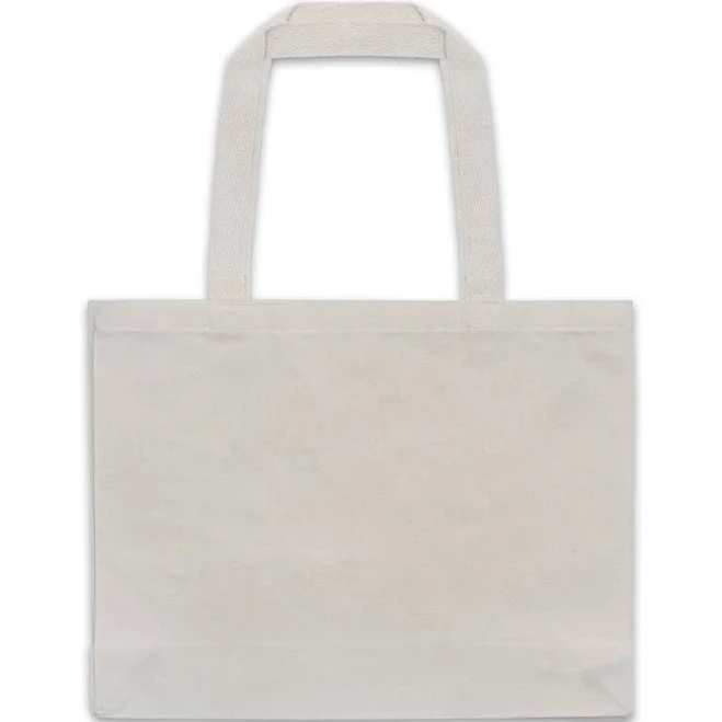 Natural Custom Full Gusset Heavy Canvas Tote Bags | Imprint