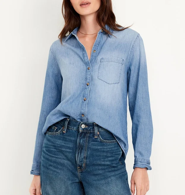Old Navy Women's Classic Button-Down Shirt