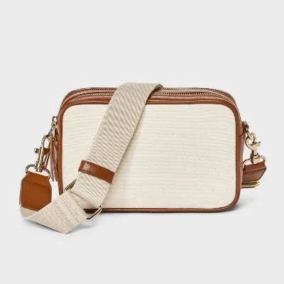 Universal Thread Double Zip Camera Crossbody Bag