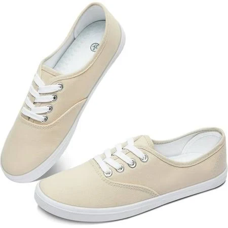 Women's Canvas Lace-Up Sneakers