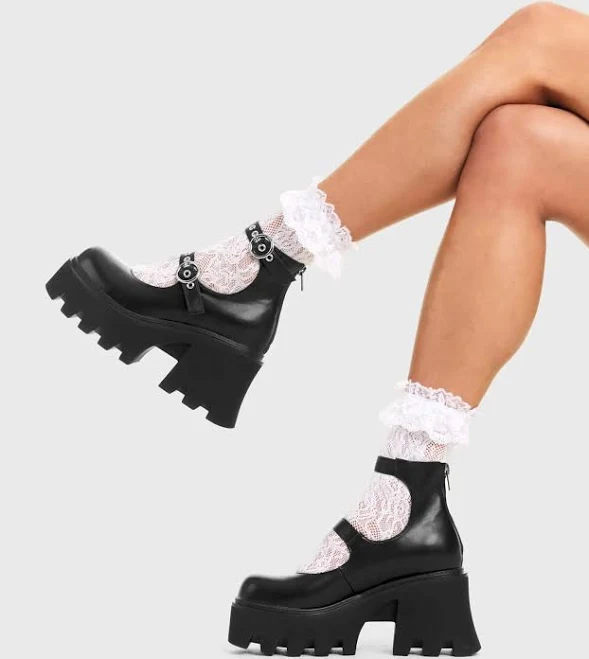 Slow Jamz Chunky Platform Ankle Boots