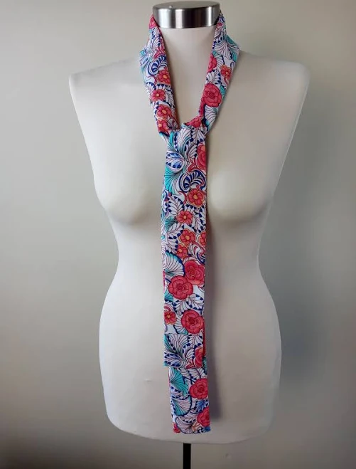 Floral Skinny Scarf