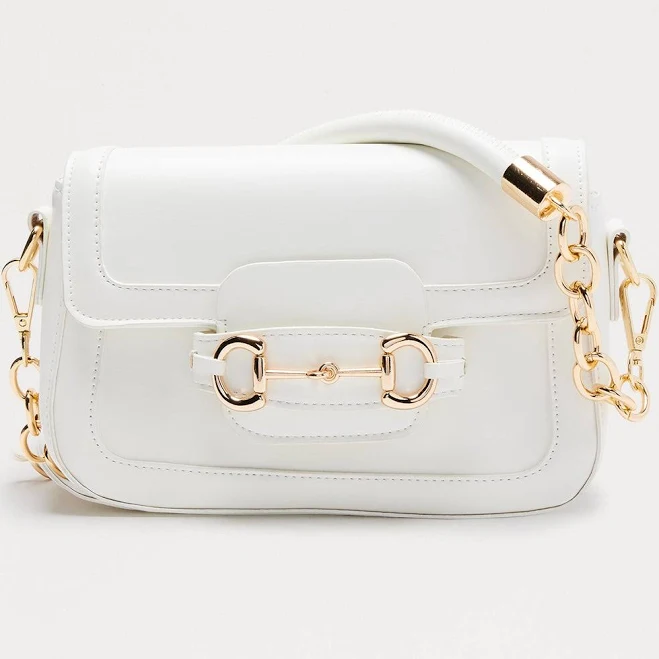 Fashion Nova Women's Money Maker Faux Leather Shoulder Bag