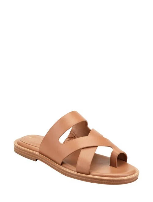 Marc Fisher Women's Genella Leather Slide Sandals