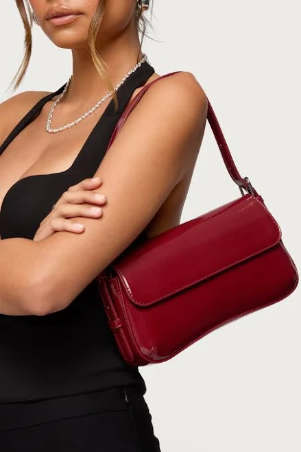 Faux Patent Leather Bag