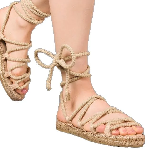 Diegos Roman Crossed Rope Espadrilles