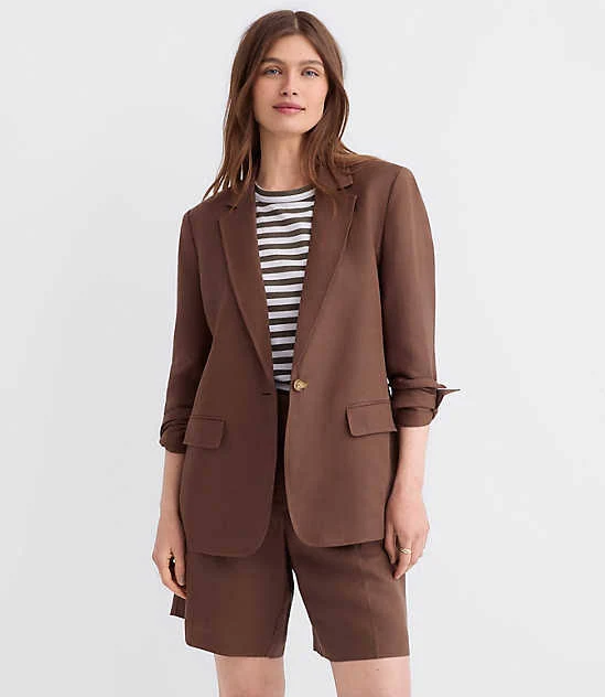 Loft Women's Oversized Linen Blend Blazer