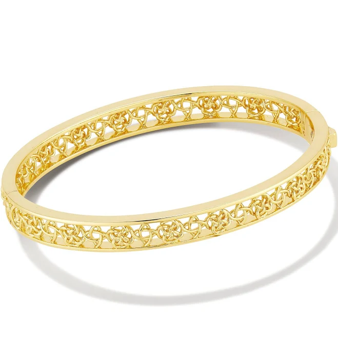 Kendra Scott Kelly Bangle Bracelet in Gold Metal
