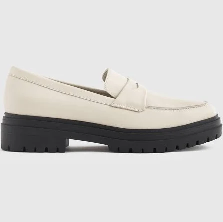 Quince Women's Italian Leather Lug Sole Loafer