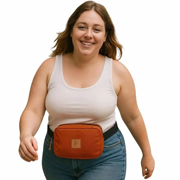 Ecodunia Crossbody Belt Bags Canvas Everywhere Belt Bag for Men & Women