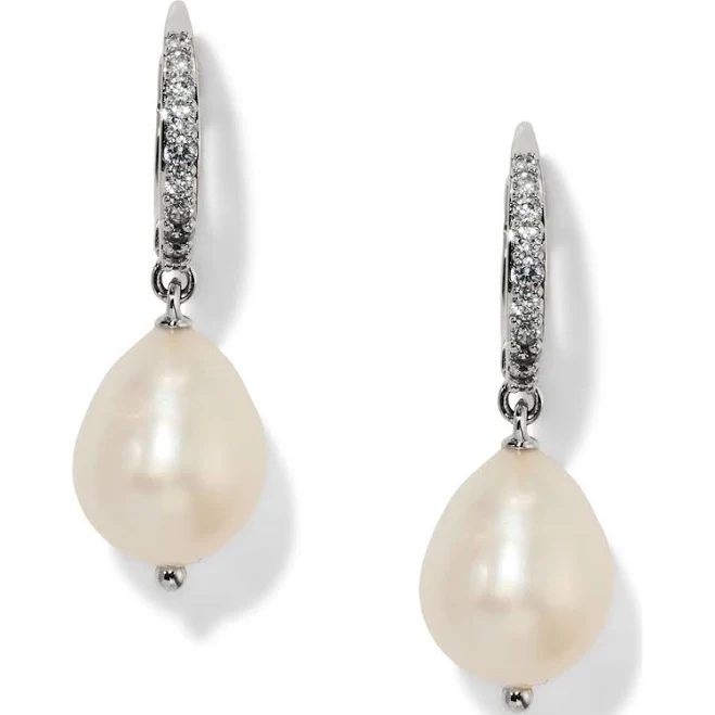 Nadri Women's Madrid Freshwater Pearl Double Drop Earrings