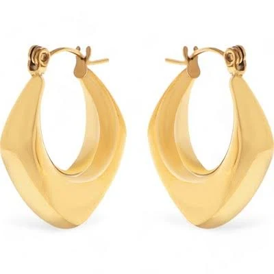 Women's Sculptural Modern Geometric Hoop Earrings