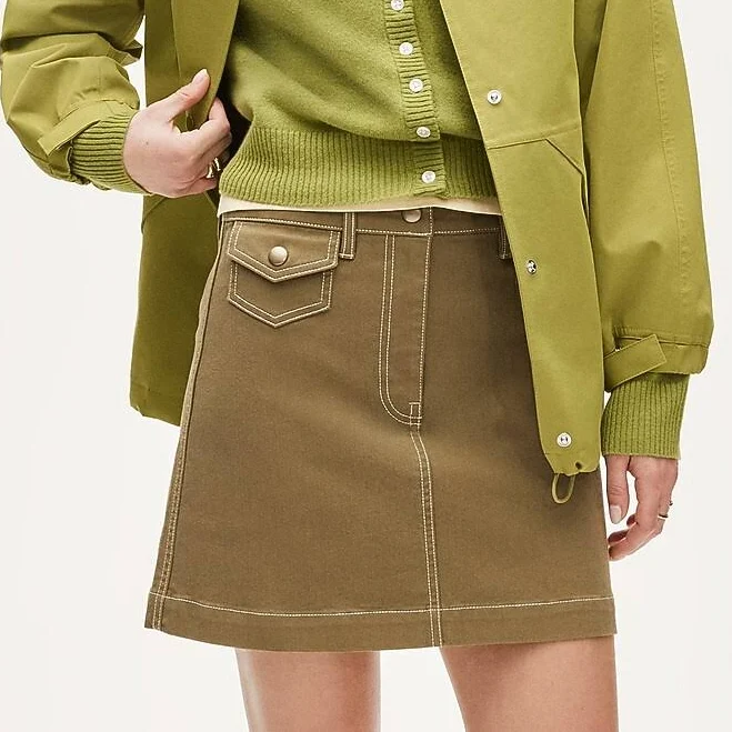J.Crew Women's Utility-Pocket Mini Skirt