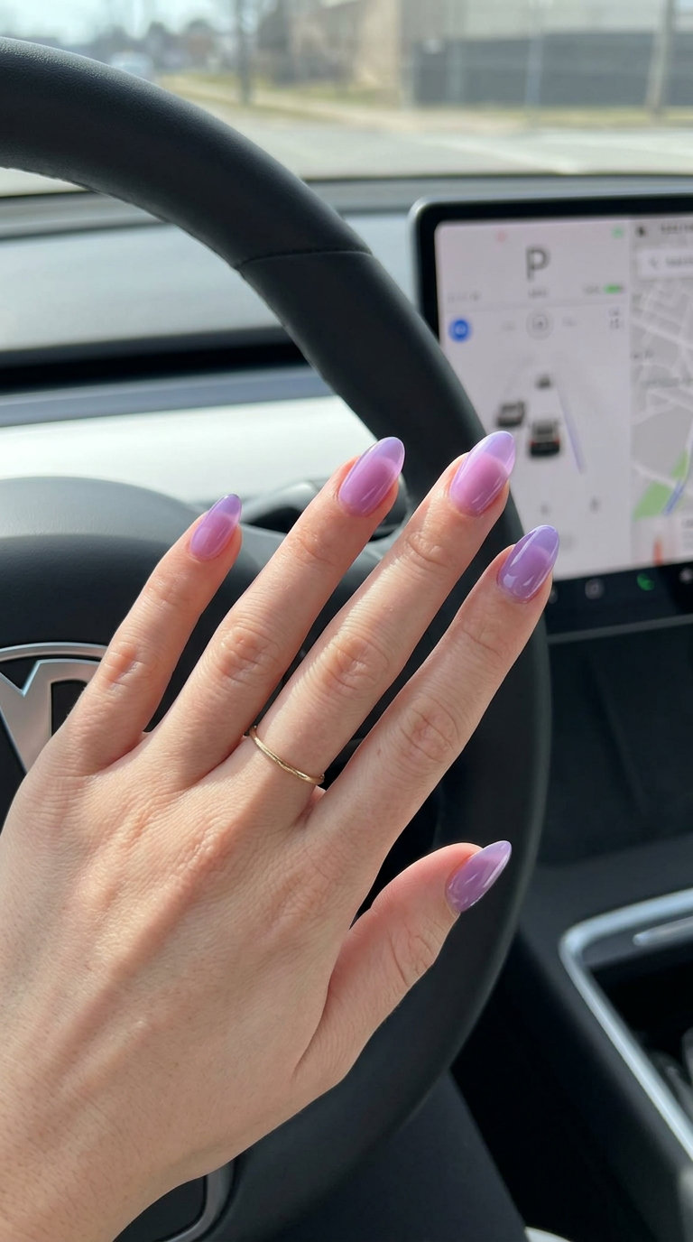 Grape jelly dream almond nails for fair skin, ideal for whimsical summer festival outfits 2026.