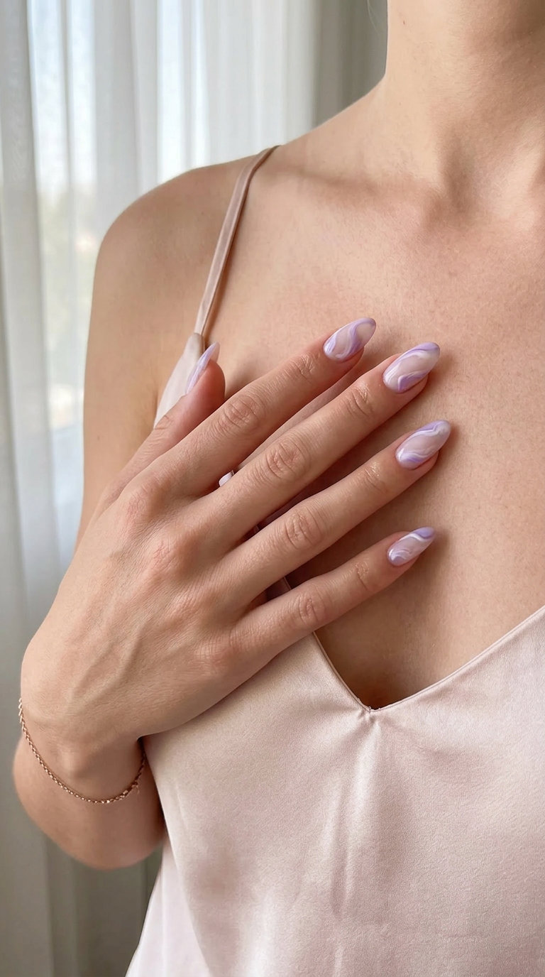 almond summer nails 2026 for fair skin outfit idea - fashion styling inspiration