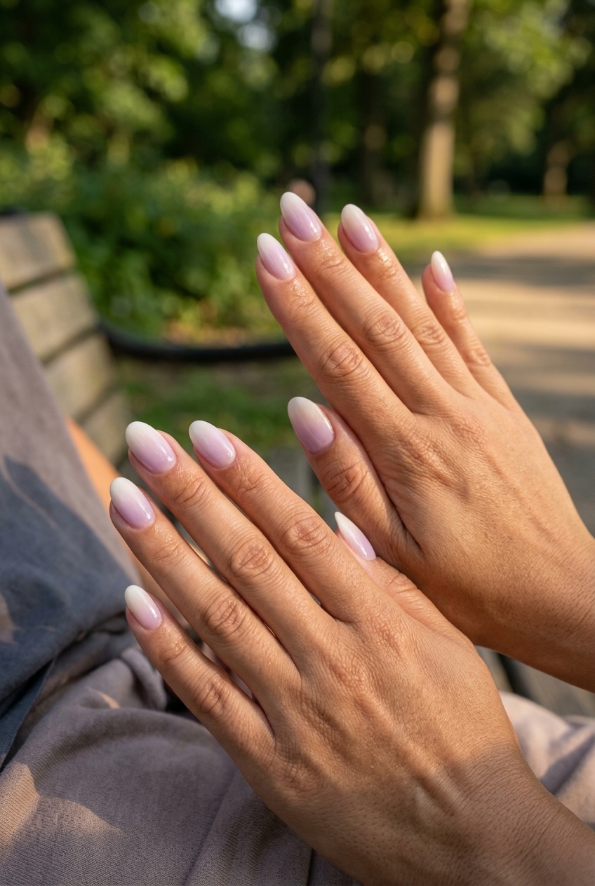 Lavender Milky Ombre Nails 2026: Romantic Event Style Lavender milky ombre nails for colourful summer nails 2026 wedding guest or special event. Romantic and dreamy.