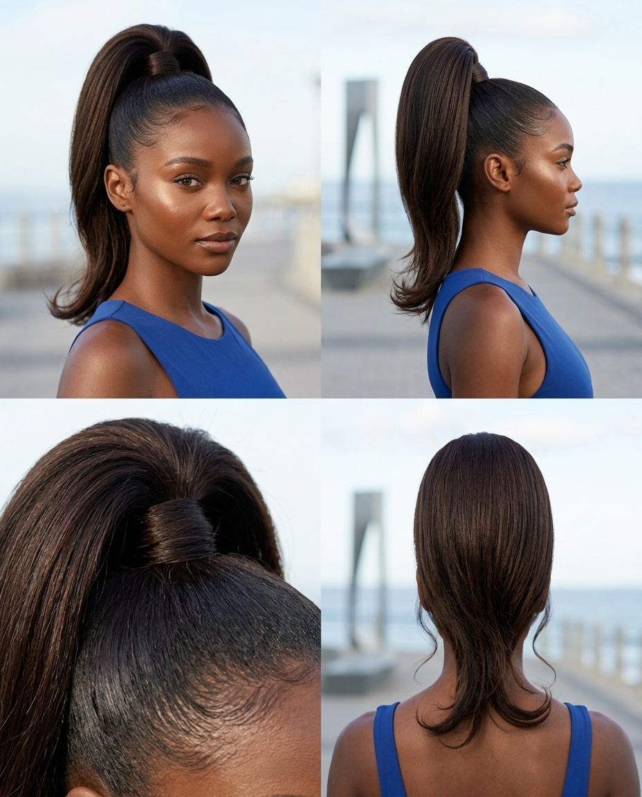 High Fountain Ponytail 2026 long espresso brunette high fountain ponytail with sleek base and volume for formal event