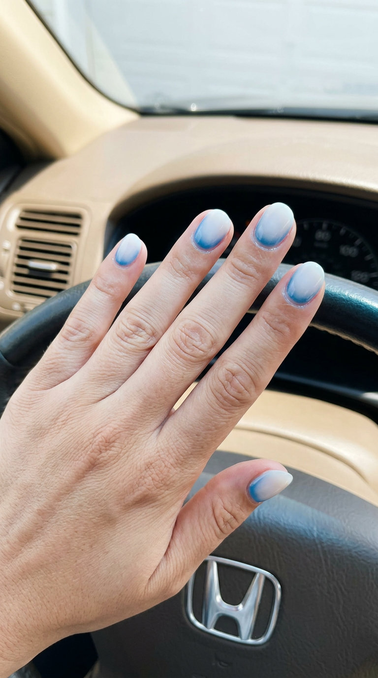 Fun Summer Nails 2026: Cerulean Aura Halo Fun summer nails 2026: Cerulean Aura Halo for casual gatherings or work. Minimalist & ethereal.