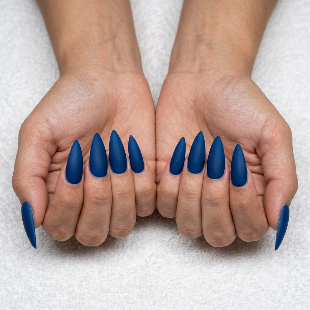 Deep Teal Matte Sophisticate nails for work and formal events. Sophisticated, elegant, mysterious look. June nails ideas - summer ideas 2026.