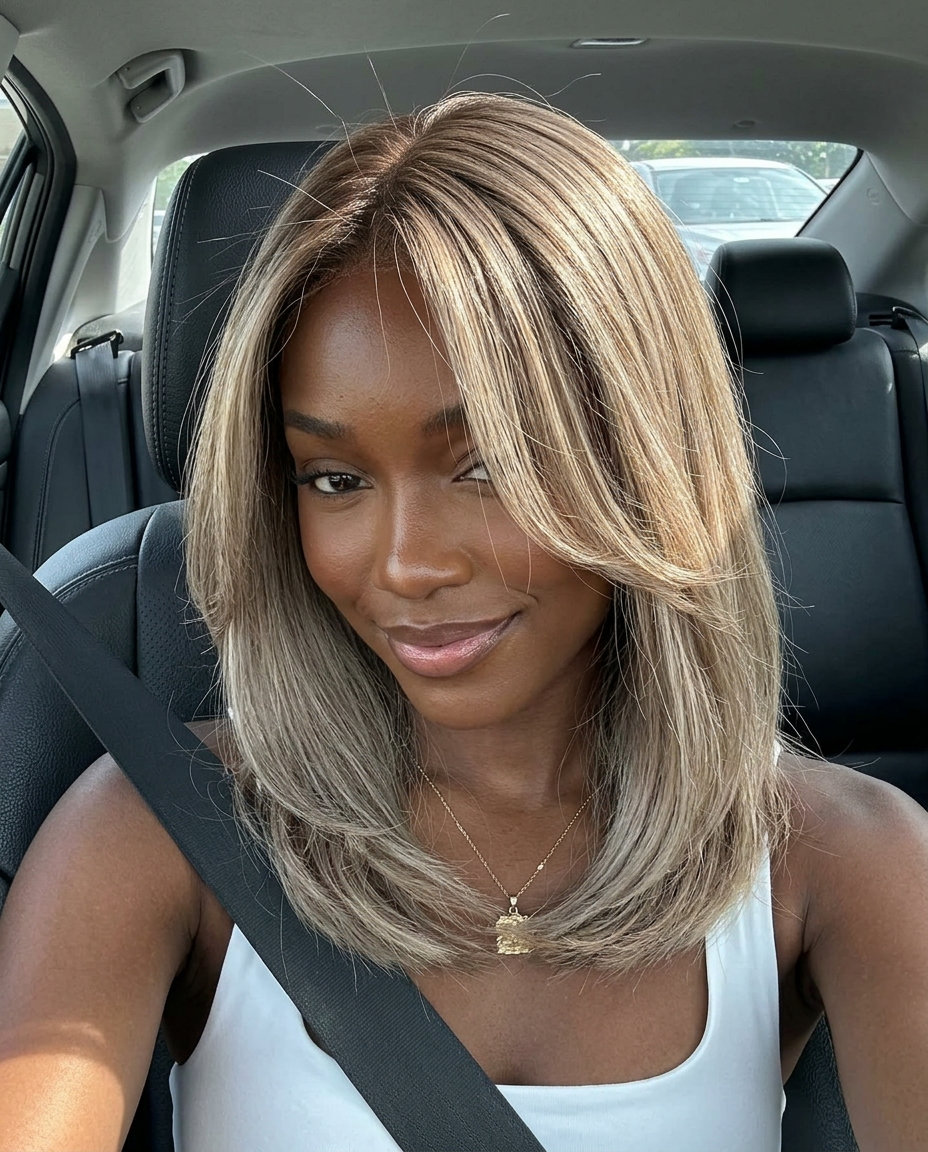 Mushroom Blonde Balayage: Chic Summer Hair Color 2026 long mushroom blonde balayage with ash brown and muted beige tones for sophistication