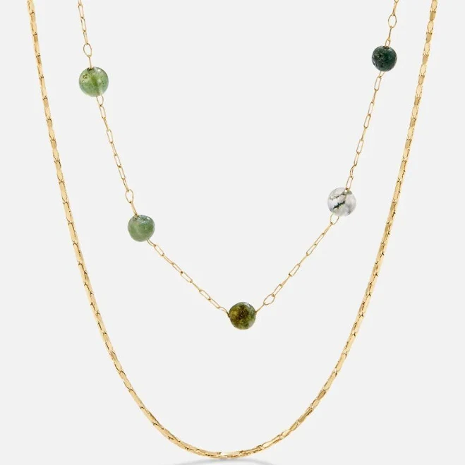accessory Alana Layered Gold & Stone Necklace Beautiful Earth Boutique $28.95