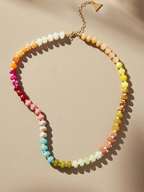 accessory Anthropologie Rainbow Stone Necklace Anthropologie $50