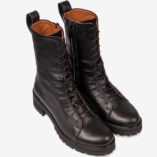 shoes Arsenal Chunky Sole Leather Combat Boots Etsy - JuliaBoShoes $190