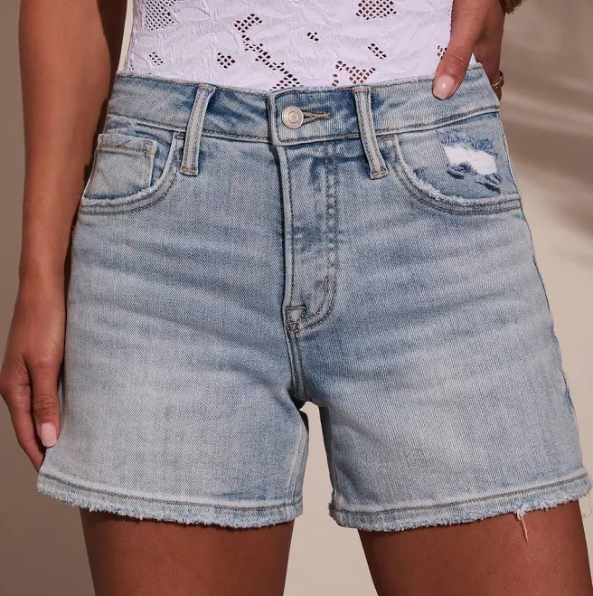 shorts Bonfire Nights Distressed Denim Shorts VICI $48