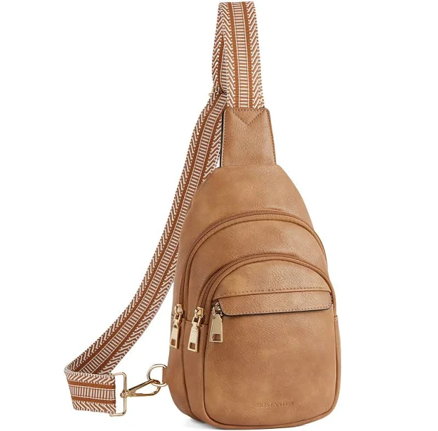 bag BOSTANTEN Small Sling Bag for Women Leather Crossbody Bags Fanny Pack Chest Bag for Travel Bostanten $39.99